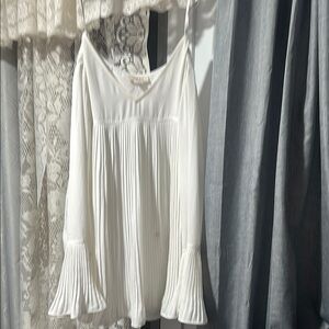 Style & Co. White Pleated Dress